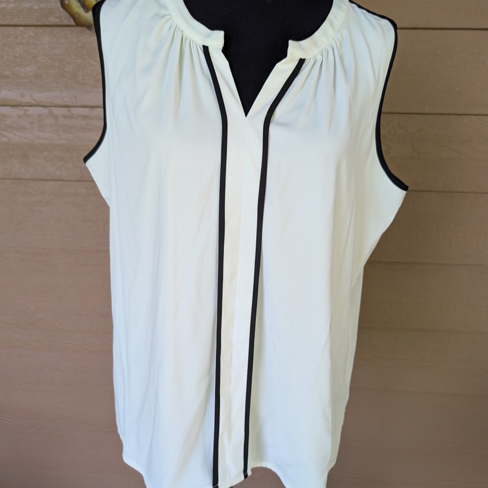 Calvin Klein Black and White Blouse